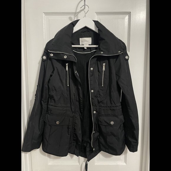 BCBGeneration Black Raincoat/Utility Jacket - Size S - Picture 1 of 9